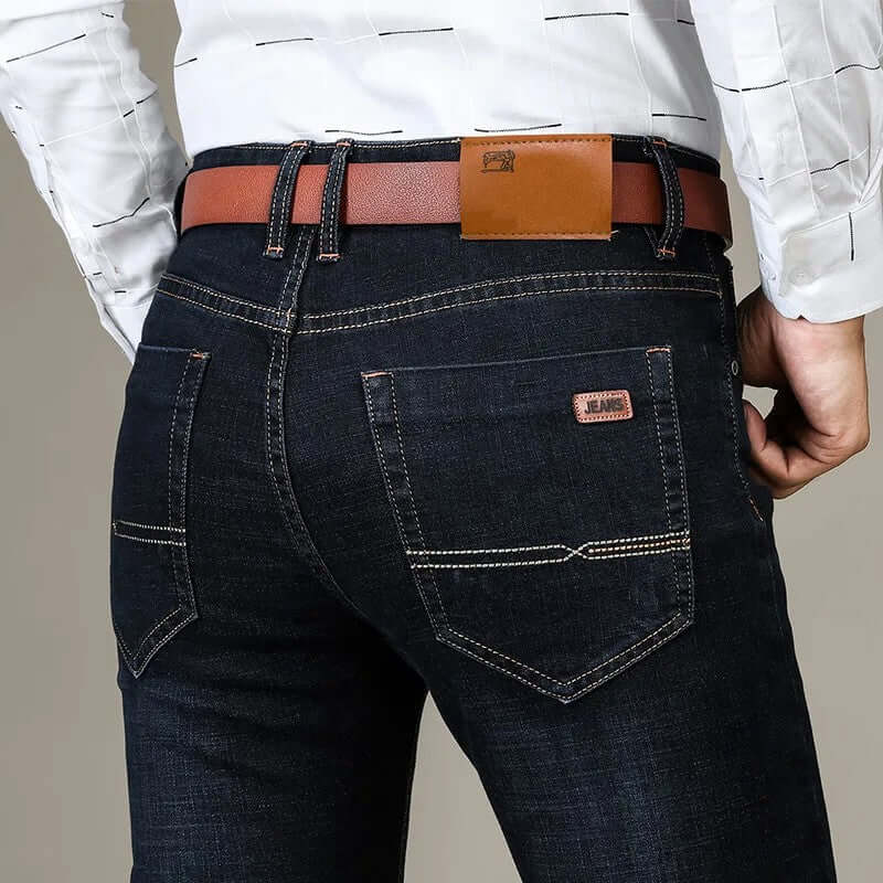 Ultra Breathable Straight-Leg Denim Jeans