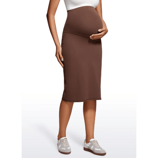 High Waisted Maternity Skirt