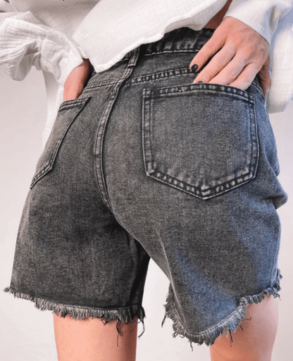 High Rise 90s Denim Cutoff Shorts