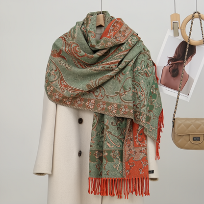 Cashmere Embroidered Scarf