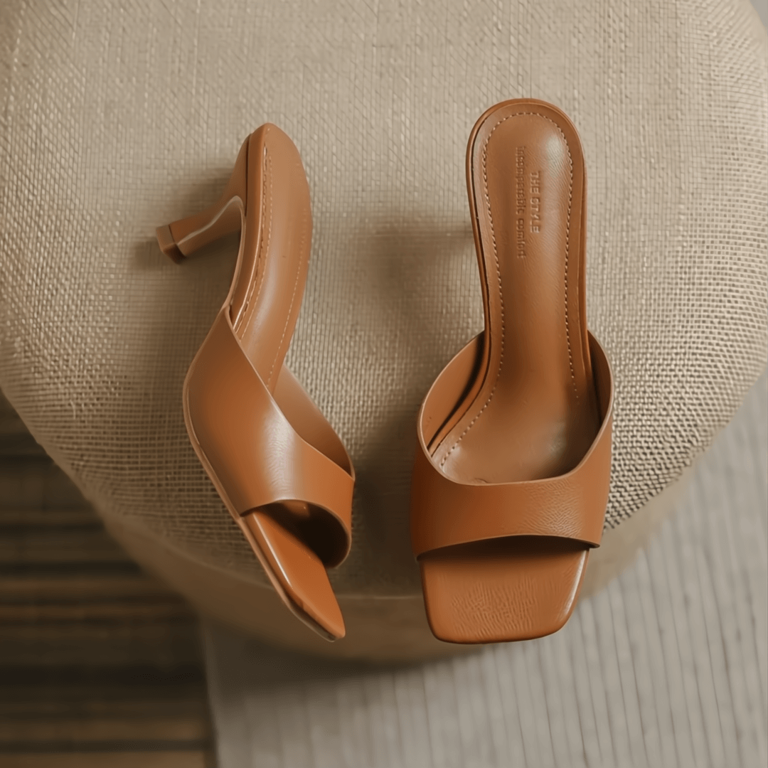 Soft Leather Mule Sandals