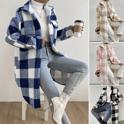 Plush Plaid Jacket