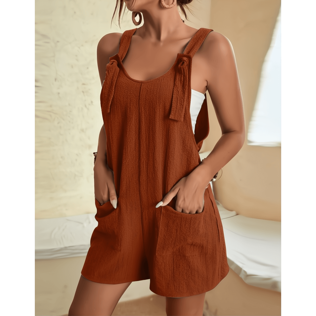 Chic Tie-Front Romper