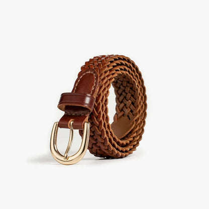 Vintage Braided Leather Belt