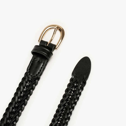 Vintage Braided Leather Belt