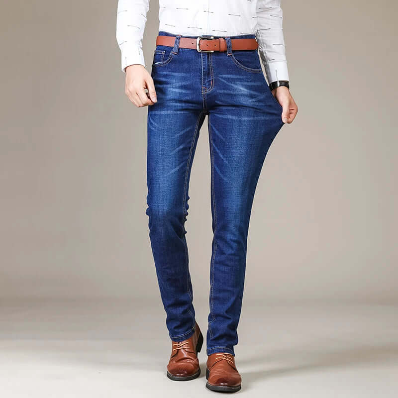 Ultra Breathable Straight-Leg Denim Jeans