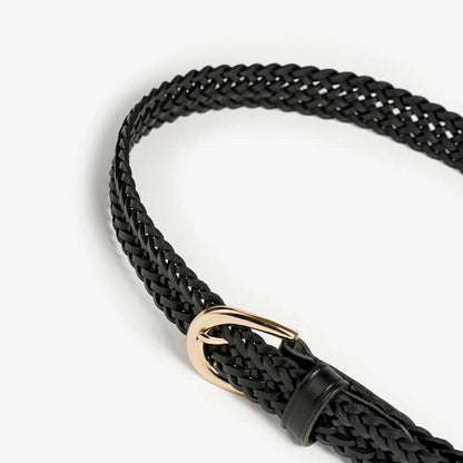 Vintage Braided Leather Belt