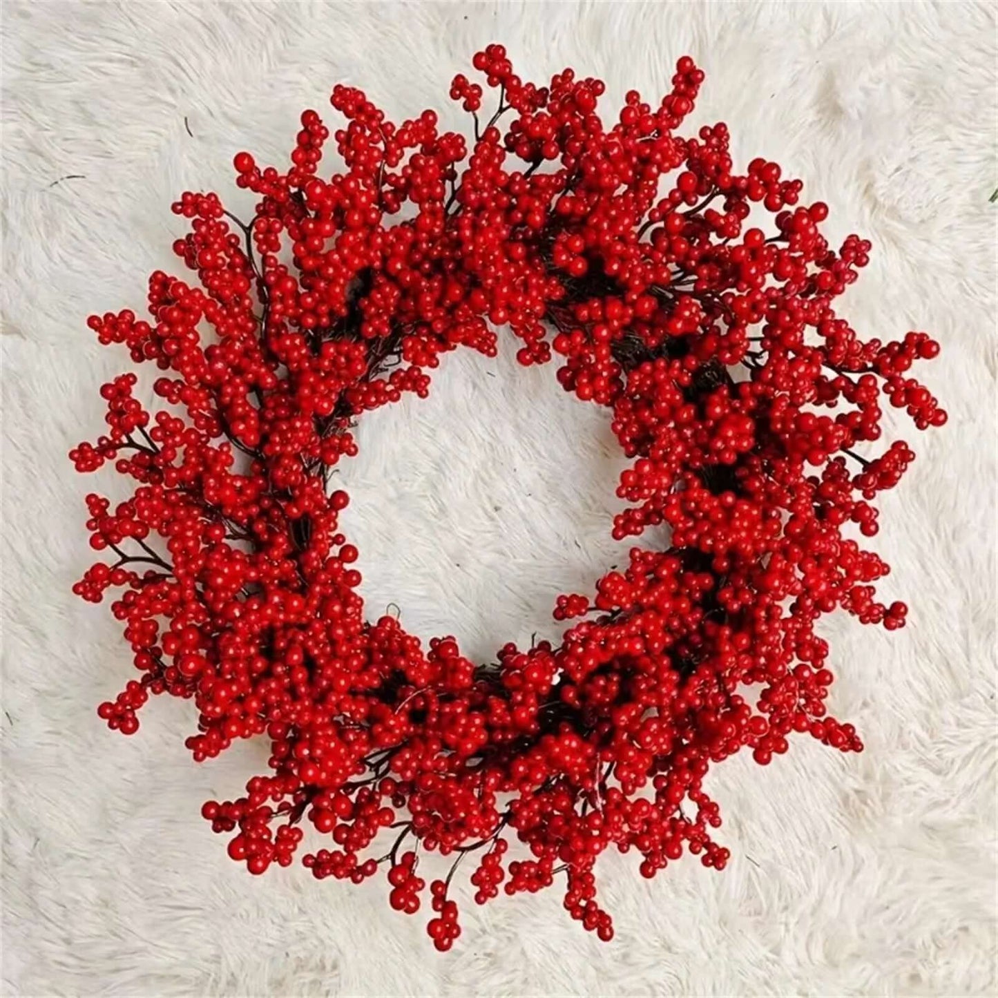 Faux Red Berry Wreath