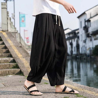 Wide Leg Relaxed Fit Trousers