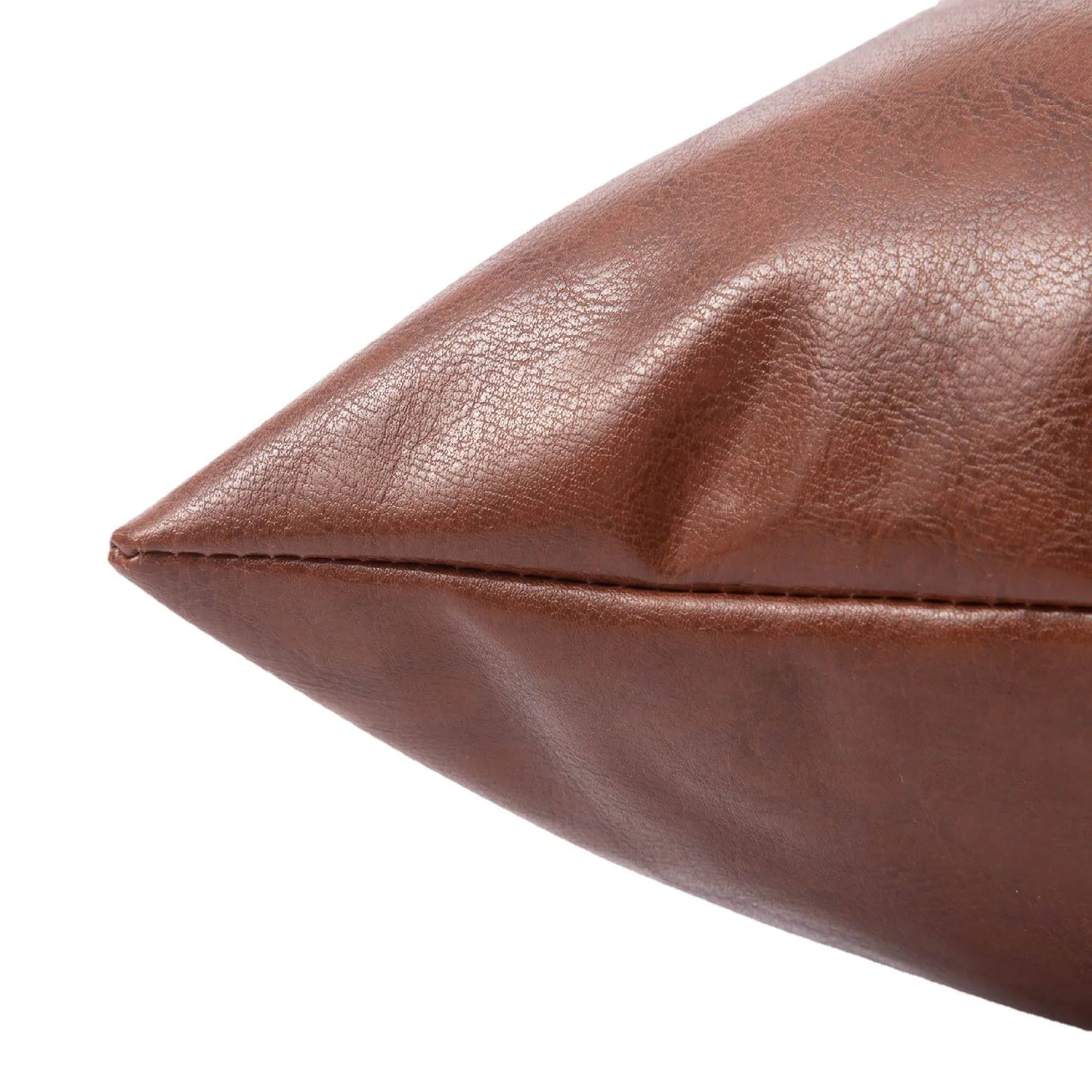 Faux Leather Pillowcase