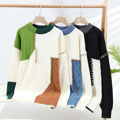 High Street Patchwork Sweater