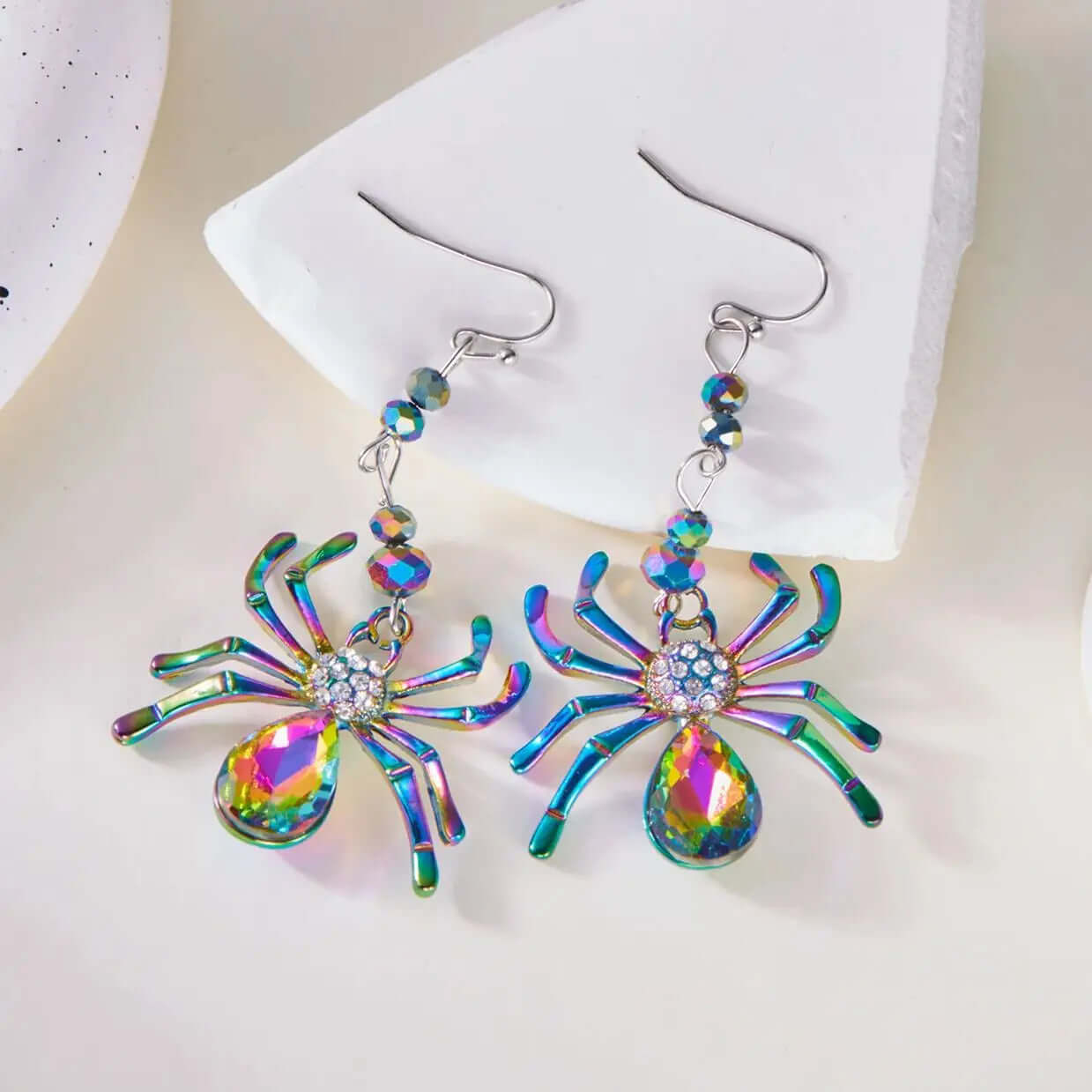 Colorful Spider Earrings