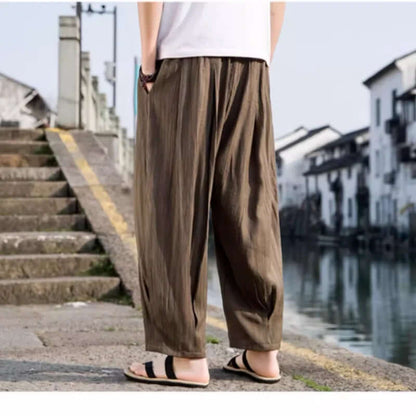 Wide Leg Relaxed Fit Trousers