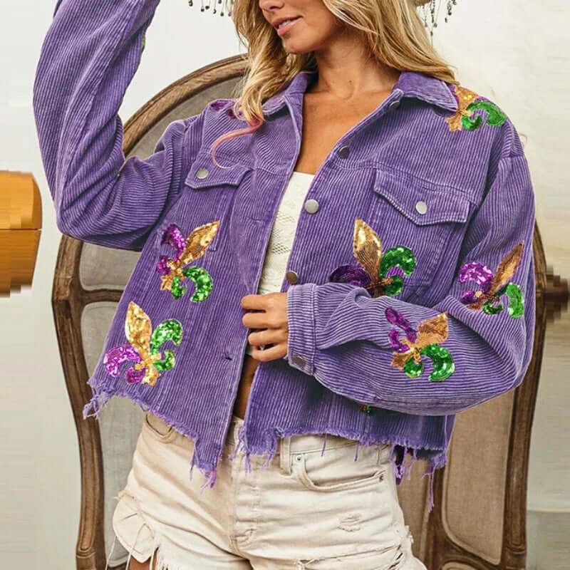 Mardi Gras Corduroy Jacket