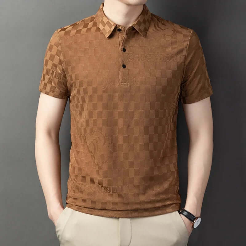 Modern Fit Jacquard Polo