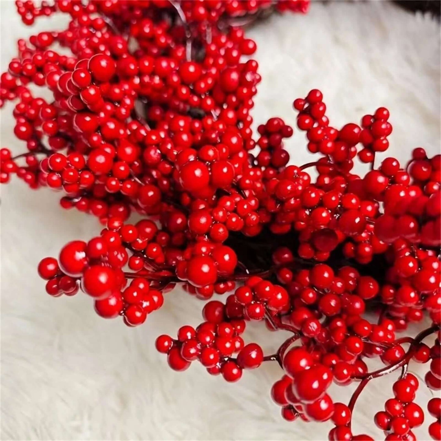 Faux Red Berry Wreath