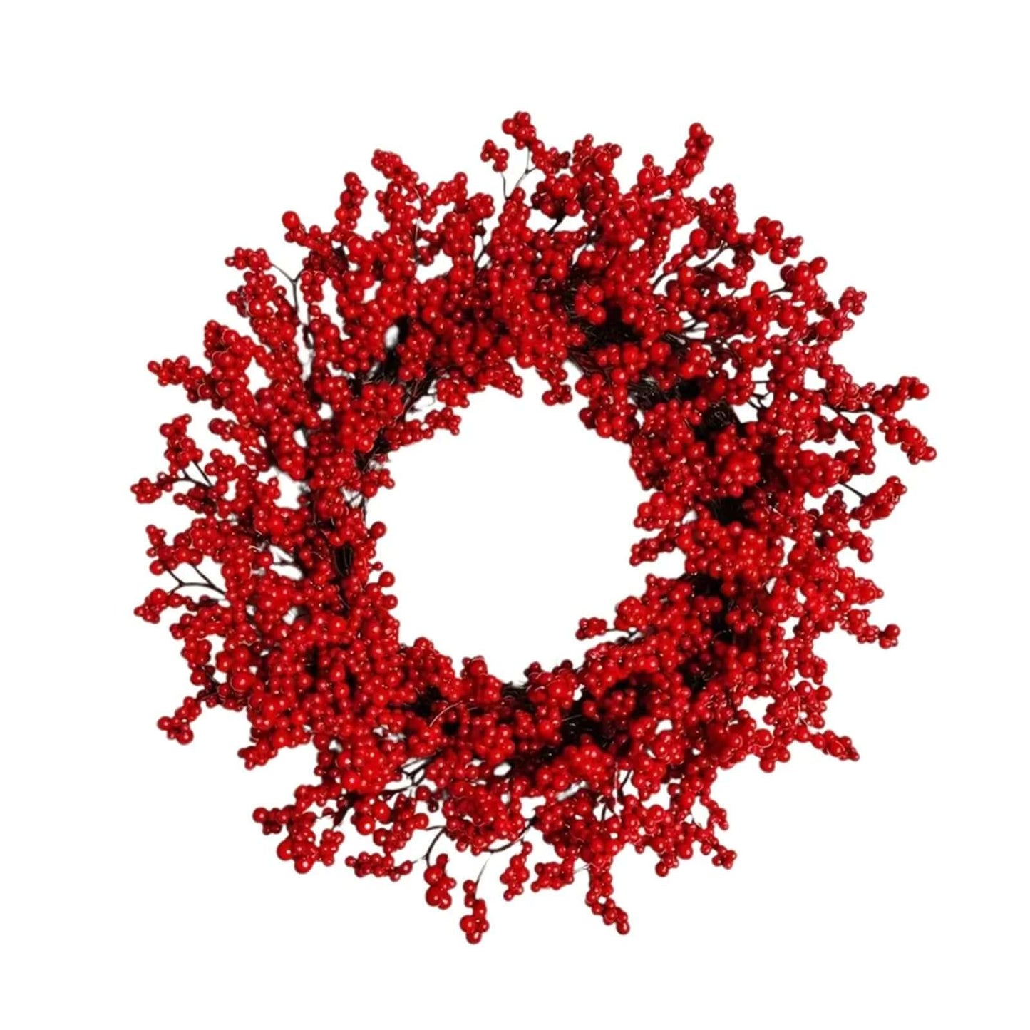 Faux Red Berry Wreath