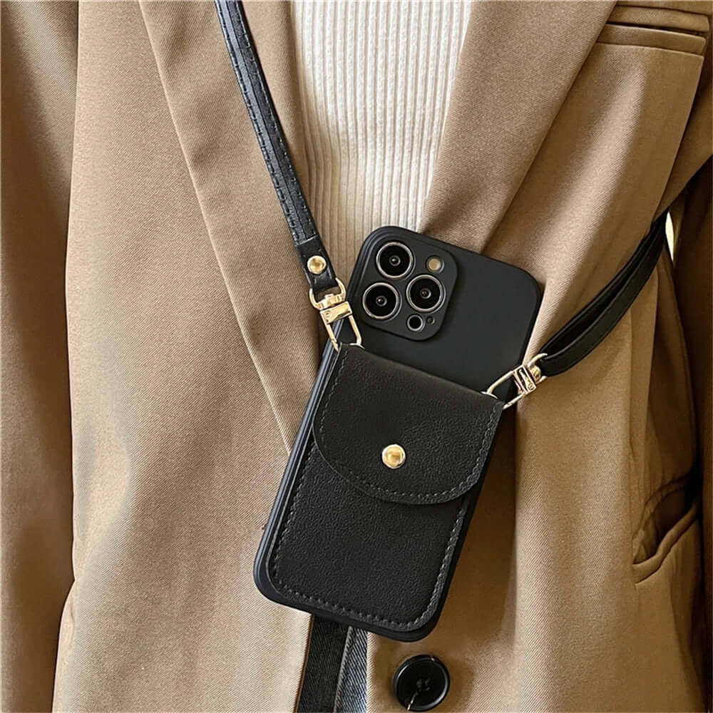 Crossbody Card Holder iPhone Case