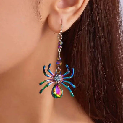 Colorful Spider Earrings