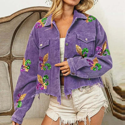 Mardi Gras Corduroy Jacket