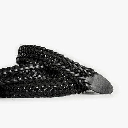 Vintage Braided Leather Belt