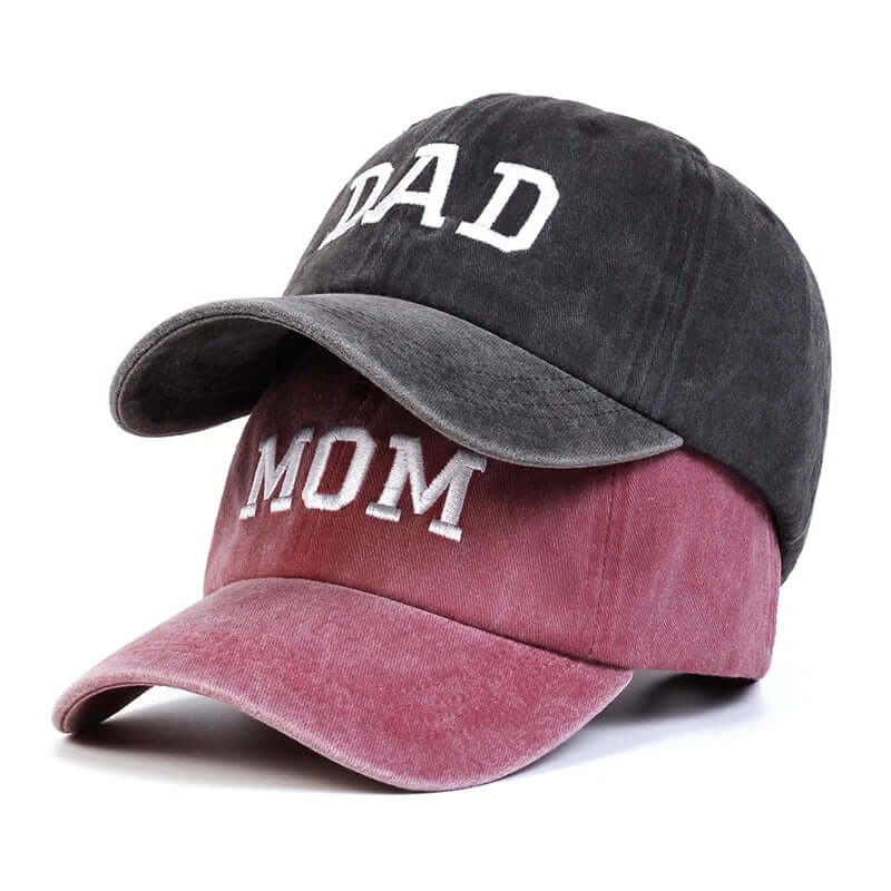 Dad & Mom Letter Embroidery Baseball Caps