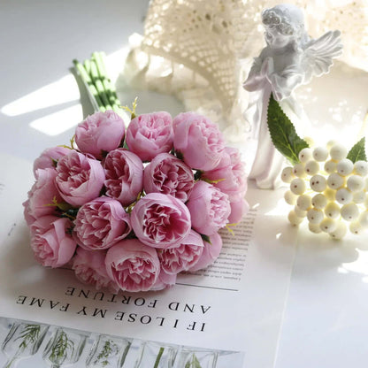 Faux Peony Bouquet