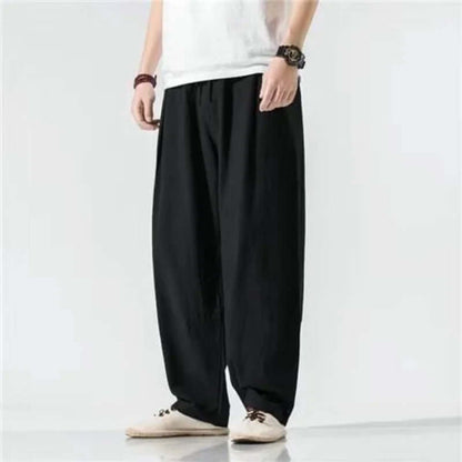 Wide Leg Relaxed Fit Trousers