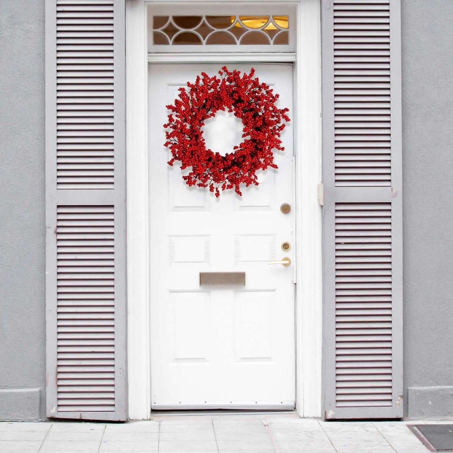 Faux Red Berry Wreath