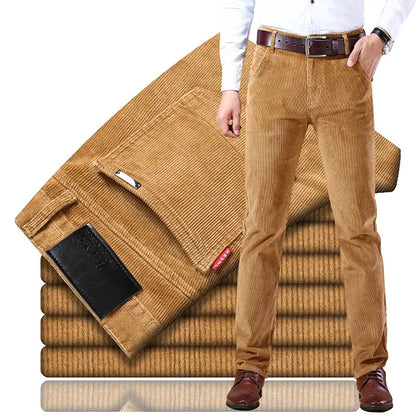 Straight-Leg Corduroy Pants