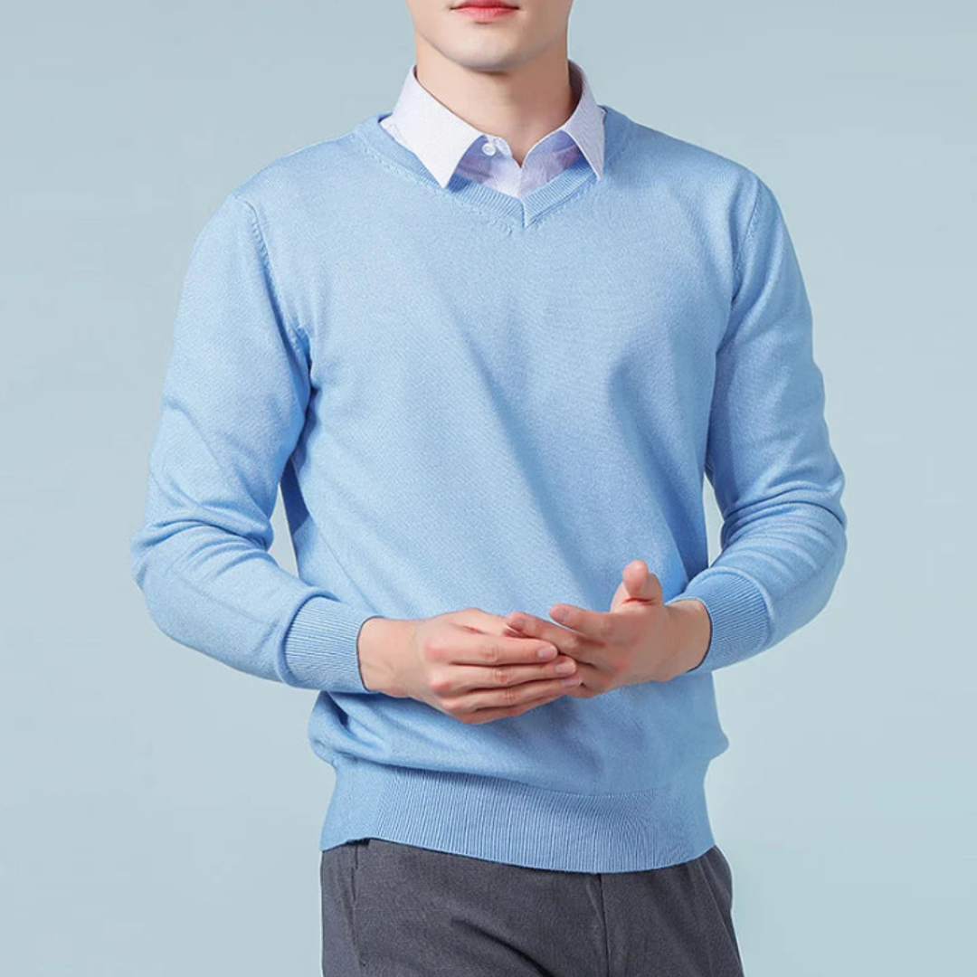 Merino V-Neck Wool Sweater