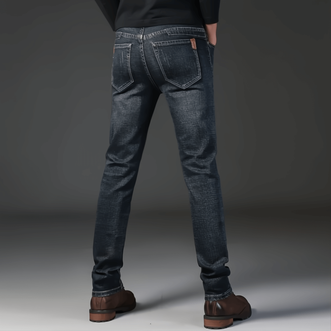 Regular Straight Leg Jeans - Slim Fit