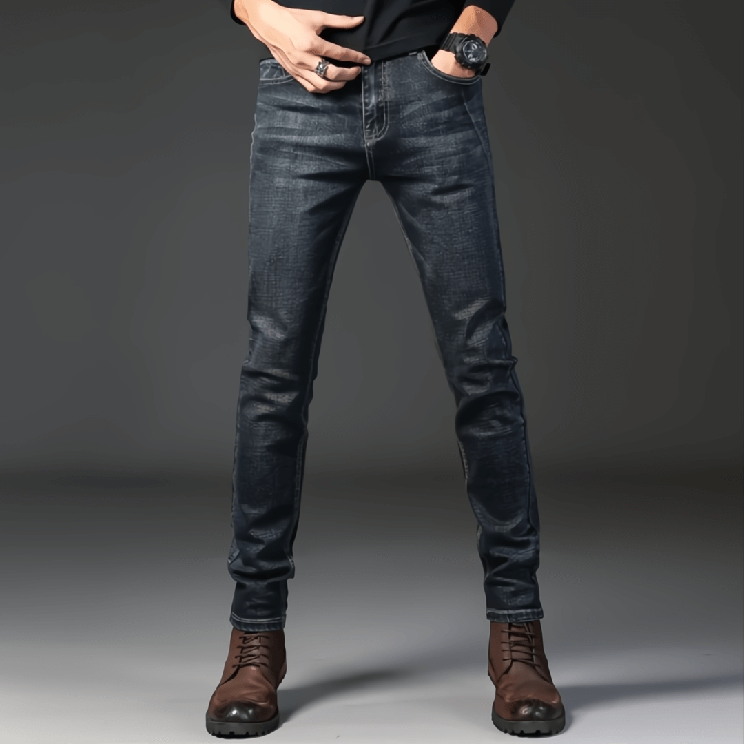 Regular Straight Leg Jeans - Slim Fit