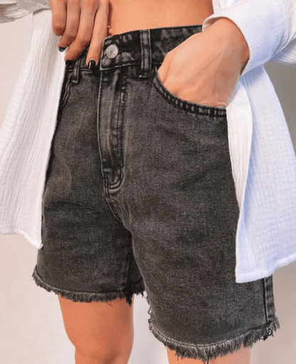 High Rise 90s Denim Cutoff Shorts