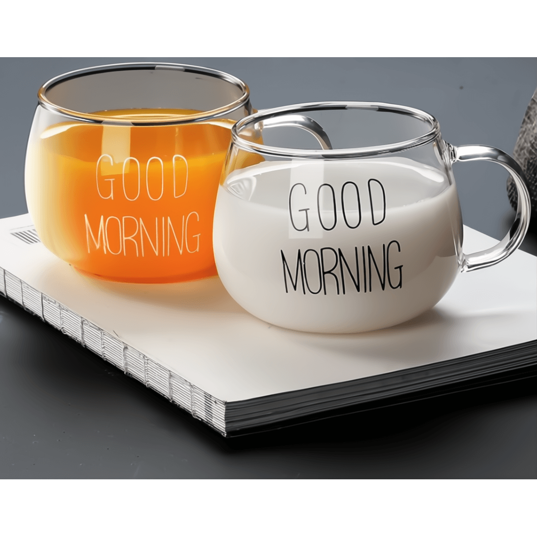 Good Morning Glass Mug